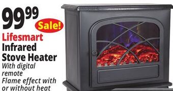 Ocean State Job Lot Lifesmart infrared electric fireplace stove heater with remote offer