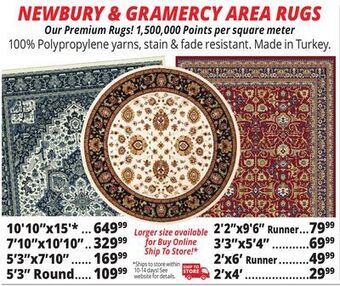 Ocean State Job Lot Newbury & gramercy rugs offer