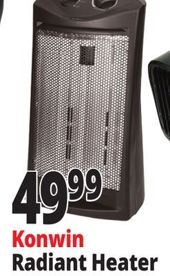 Ocean State Job Lot Konwin infrared quartz tower heater with fan offer