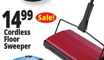 Ocean State Job Lot Cleansweep cordless metal carpet sweeper, red offer