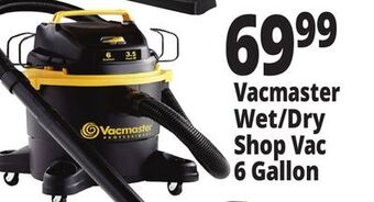 Ocean State Job Lot Vacmaster wet/dry shop vac 6 gallon offer