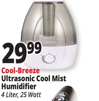 Ocean State Job Lot Cool-breeze 25w ultrasonic cool mist humidifier, 1 gal offer