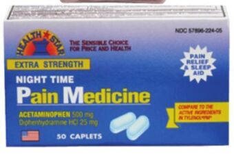 Ocean State Job Lot Night time extra strength pain reliever acetaminophen caplets, 25 mg, 50 caplets offer