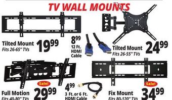 Ocean State Job Lot Tv mounts offer