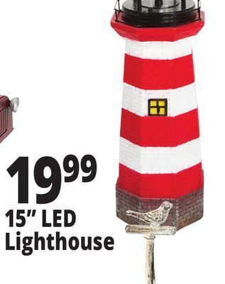 Ocean State Job Lot 15" led lighthouse offer