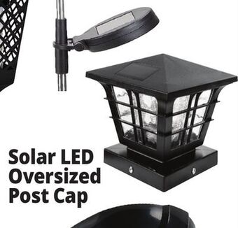 Ocean State Job Lot Solar led oversized post cap offer