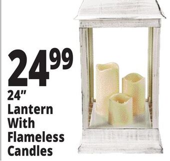 Ocean State Job Lot 24" lantern with flameless candles offer