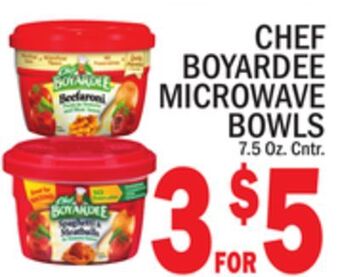C Town Chef boyardee microwave bowls offer