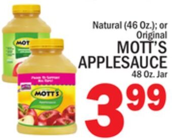C Town Mott's applesauce offer