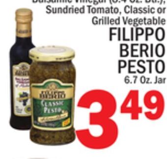 C Town Filippo berio pesto 6.7 oz. jar offer