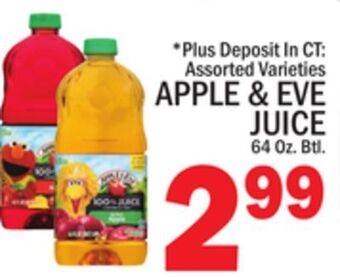 C Town Apple & eve juice offer