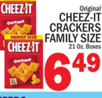 C Town Cheez-it crackers family size offer
