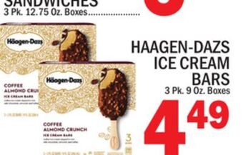 C Town Haagen-dazs ice cream bars offer