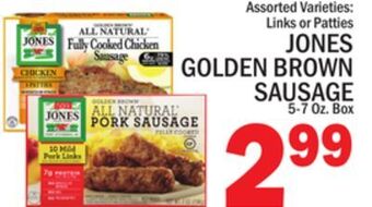 C Town Jones golden brown sausage offer