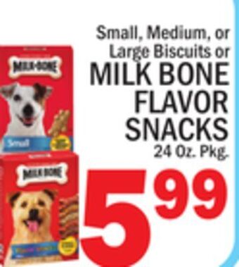 C Town Milk bone flavor snacks offer