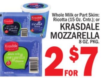 C Town Krasdale mozzarella offer