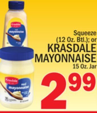 C Town Krasdale mayonnaise 15 oz. jar offer