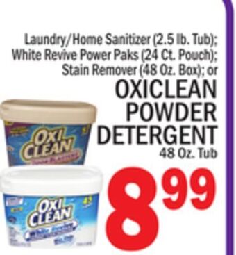 C Town Oxiclean powder detergent 48 oz. tub offer