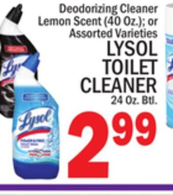 C Town Lysol toilet cleaner 24 oz. btl. offer