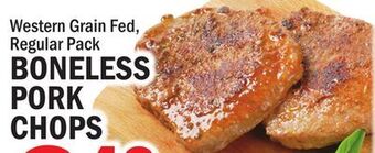 C Town Boneless pork chops offer