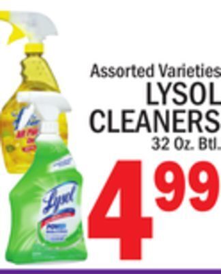 C Town Lysol cleaners offer
