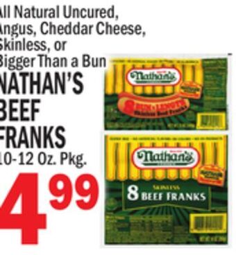 C Town Nathan's beef franks offer