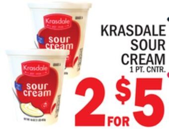 C Town Krasdale sour cream offer