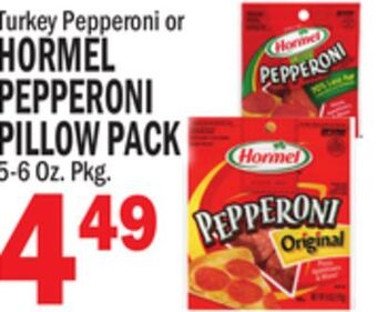 C Town Hormel pepperoni pillow pack offer