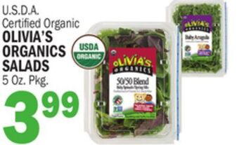 C Town Olivia's organics salads offer
