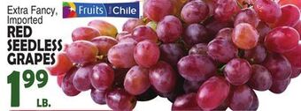 Bravo Supermarkets Red seedless grapes offer