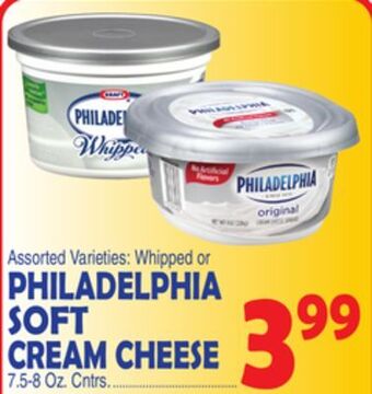 Bravo Supermarkets Philadelphia soft cream cheese offer