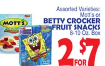 Bravo Supermarkets Betty crocker fruit snacks offer