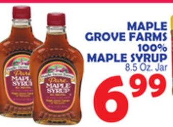 Bravo Supermarkets Maple grove farms 100% maple syrup offer