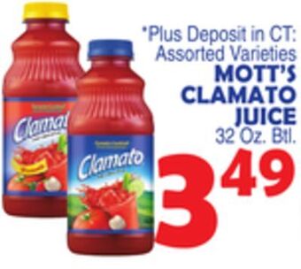 Bravo Supermarkets Mott's clamato juice offer
