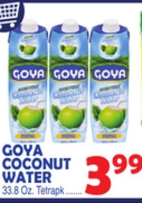 Bravo Supermarkets Goya coconut water offer
