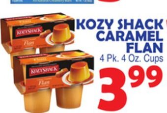 Bravo Supermarkets Kozy shack caramel flan offer