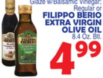 Bravo Supermarkets Filippo berio extra virgin olive oil offer