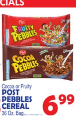 Bravo Supermarkets Post pebbles cereal offer