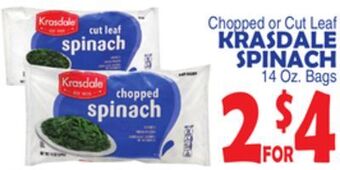 Bravo Supermarkets Krasdale spinach offer
