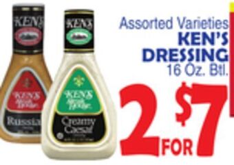 Bravo Supermarkets Ken's dressing offer