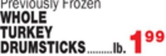Bravo Supermarkets Whole turkey drumsticks offer