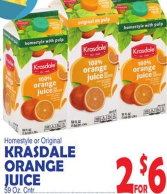 Bravo Supermarkets Krasdale orange juice offer