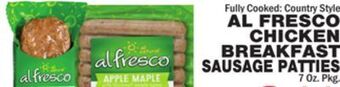 Bravo Supermarkets Al fresco chicken breakfast sausage patties offer