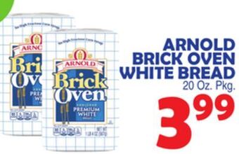 Bravo Supermarkets Arnold brick oven white bread offer