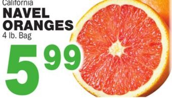 Bravo Supermarkets Navel oranges offer