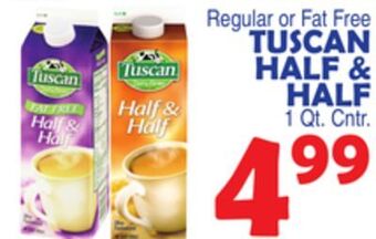 Bravo Supermarkets Tuscan half & half offer