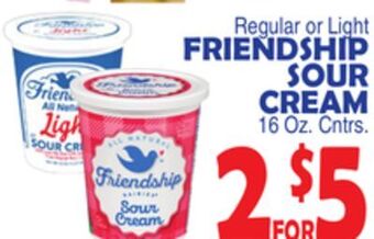 Bravo Supermarkets Friendship sour cream offer