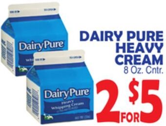 Bravo Supermarkets Dairy pure heavy cream offer