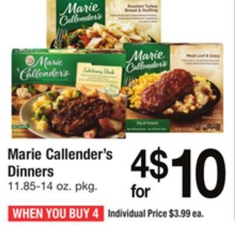 ACME Marie callender's dinners offer