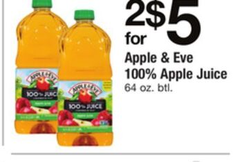 ACME Apple & eve 100% apple juice offer